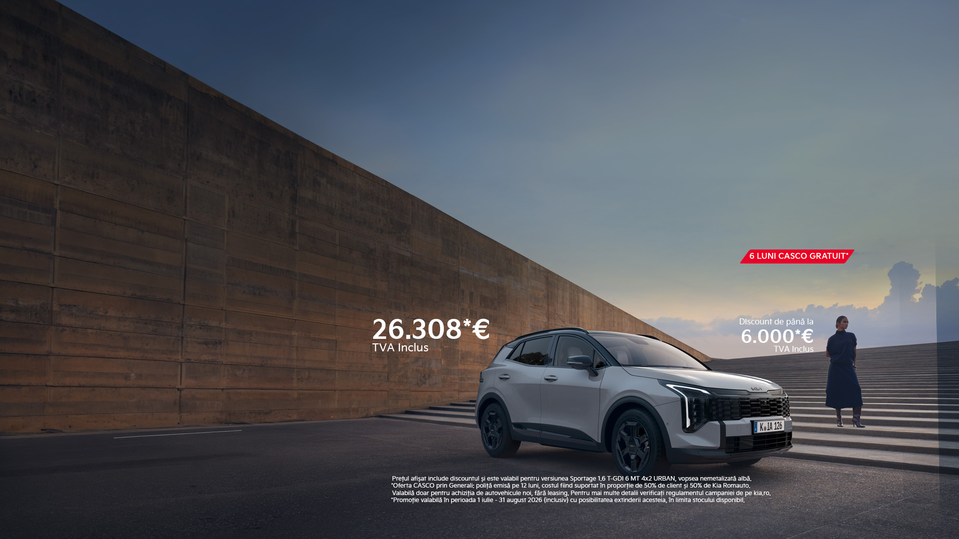 Promoție Kia Sportage - 6000 Euro (TVA inclus)